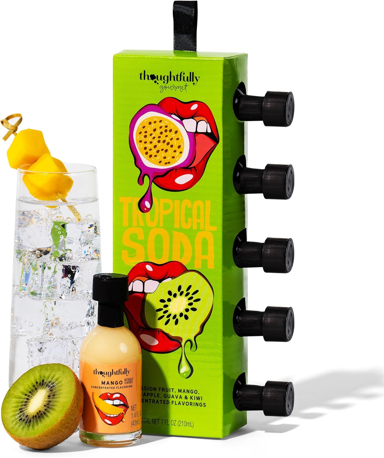 Thoughtfully Gourmet, Tropical Soda Water Flavouring Variety Pack, Pair