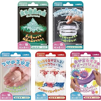 Home Experiment Kit 5-Piece Set for Winter Break, Independent Research, Rainy Days, Indoor Play for Children, Elementary School Lower Grades Cset