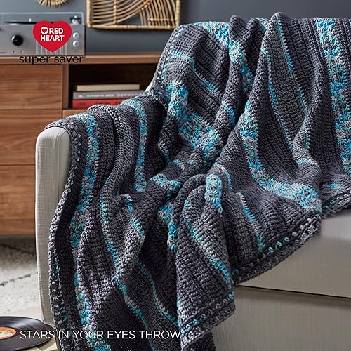 Miniatura 7 de Red Heart Super Saver - Ovillo de arrecife, paquete de 3 unidades de 141 gramos5 onzas, acrílico, 4 medianos (peinado), 364 yardas, tejidoganchillo