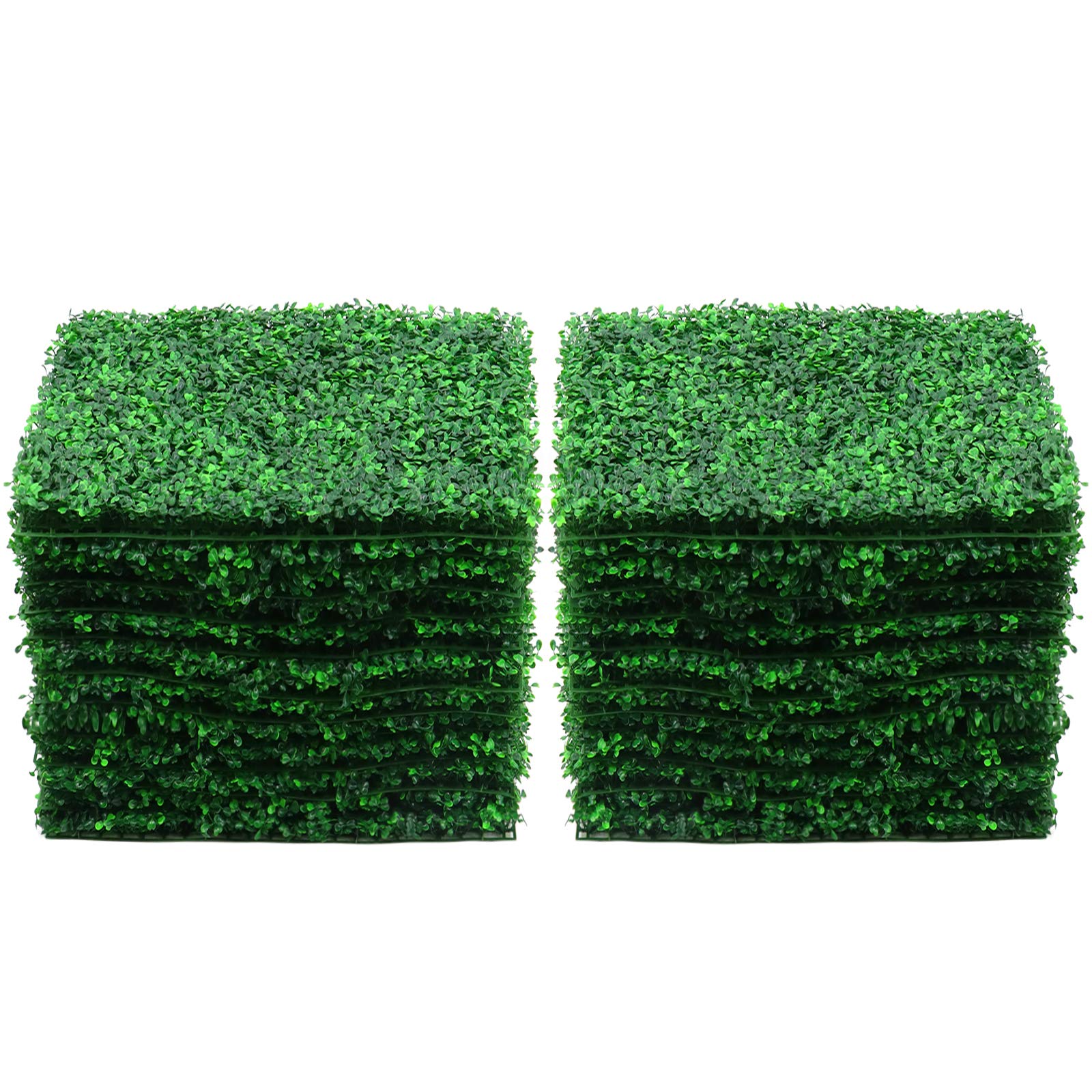 Buy Artificial Boxwood Panel 24 PCS Faux Boxwood Hedge Wall Panels as