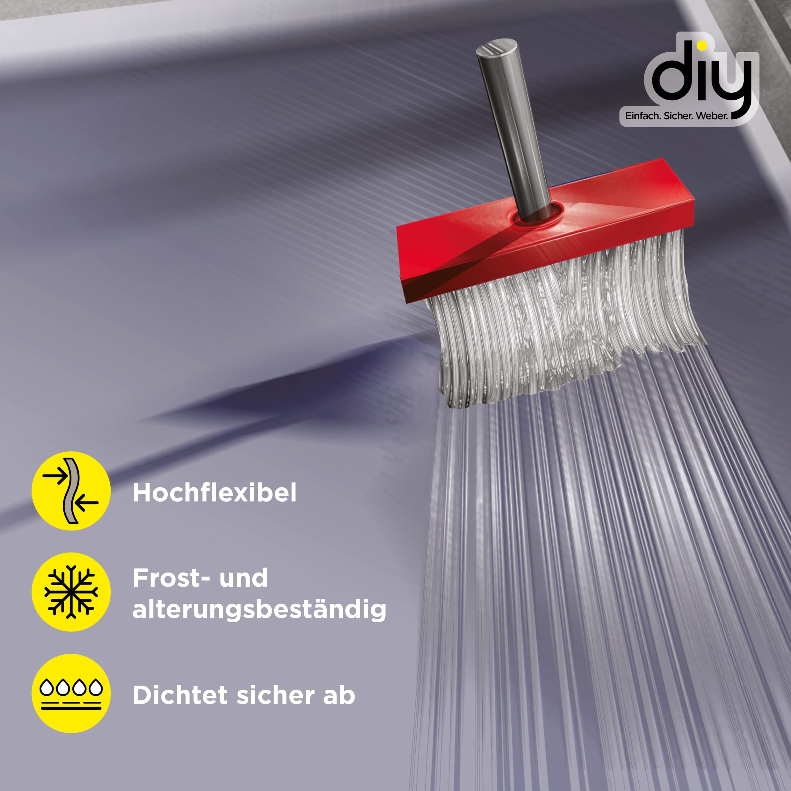 WEBER | Dichtschlämme flexibel 6 kg | frostbeständig, alterungsbeständig & sulfatbeständig | für Innen & Außen | Abdichtmasse Badabdichtung (Packung mit 2)