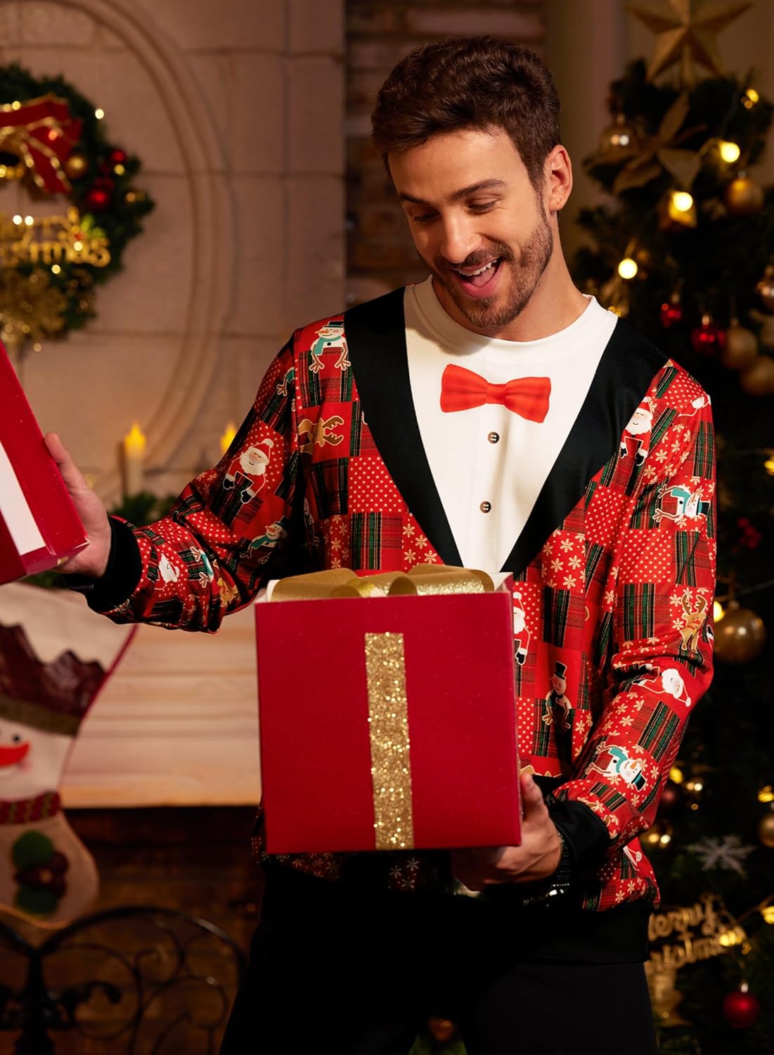 Arvilhill Men's Ugly Christmas Funny Sweatshirt Loose Fit Adult Xmas 3D Print Sweater for Holiday (S-3XL) - Image 5