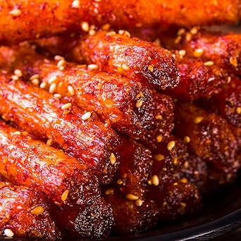 TXDYNLLK Latiao Spicy Strips 3 Packs Latiao Spicy Gluten Classic Chinese Special Snack Food, Vegan, , 68g/2.39 Ounces per Pack (Pack of 3)