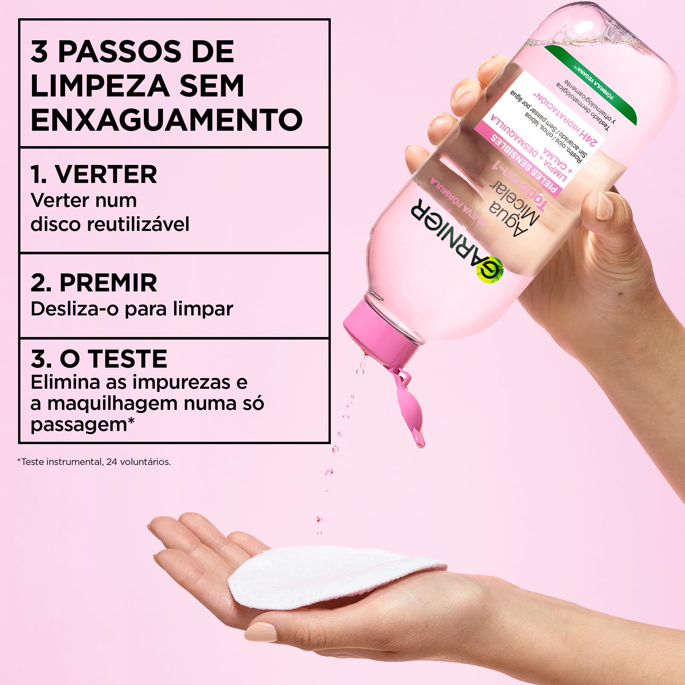 Garnier Skin Active, Agua Micelar Clásica Todo en Uno, Desmaquillante, Limpiador Facial, Limpia Rostro, Labios y Ojos, Sin Aclarado, para Todo Tipo de Pieles, Formato Maxi, 700 ml — view 8