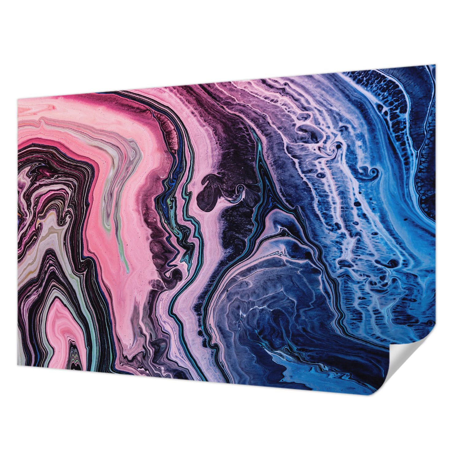 Papier peint autocollant tourbillons colorés Tulup 152x104 cm décoration salon