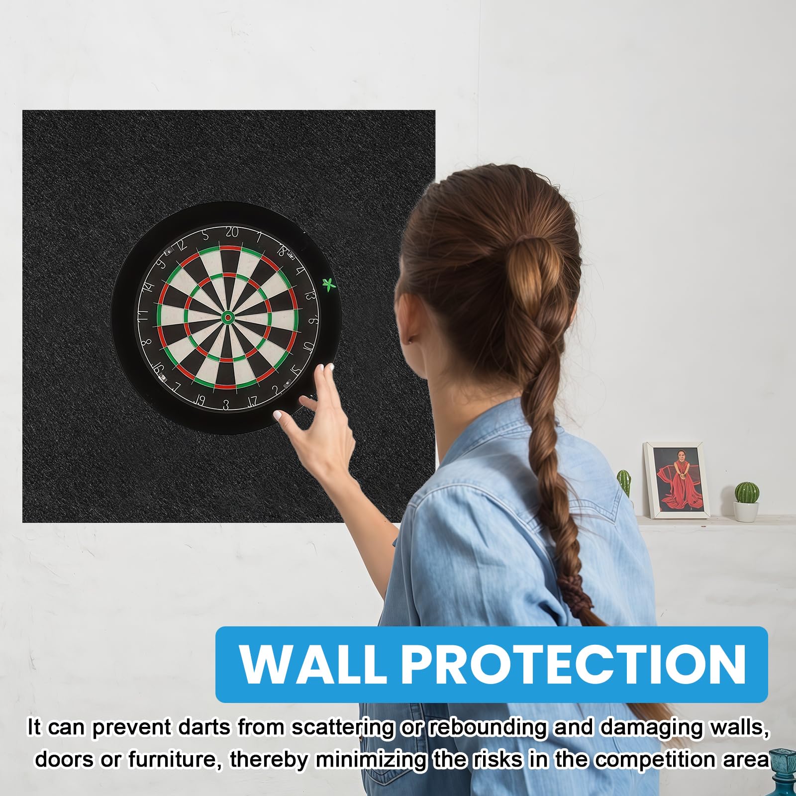 4 bersagli surround: anello di protezione per bersaglio da 60 cm, protezione da parete, anello di protezione per bersaglio, bersaglio surround Eva può proteggere le pareti