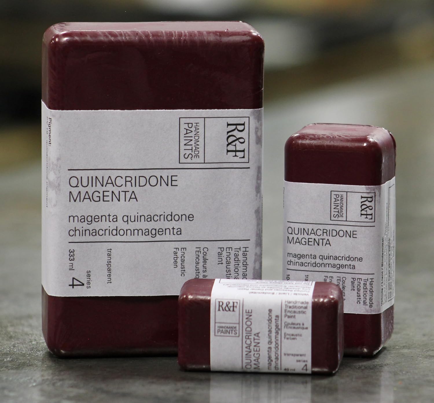 R&F Artist Encaustic Paint, Quinacridone Magenta, 104 ml