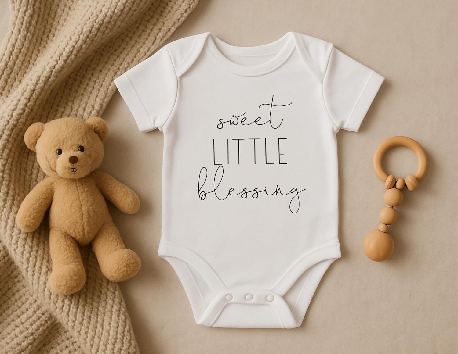 Bump and Beyond Designs Surprise Pregnancy Announcement Grandparents, Little Blessing - Image 2