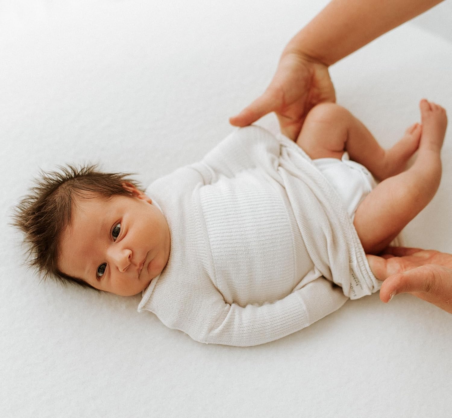 Swaddelini Swaddle Sleep Sack, Viscose from Bamboo, Swaddle for babies 0-3 months, 6-12 pounds, Made in USA, Beige