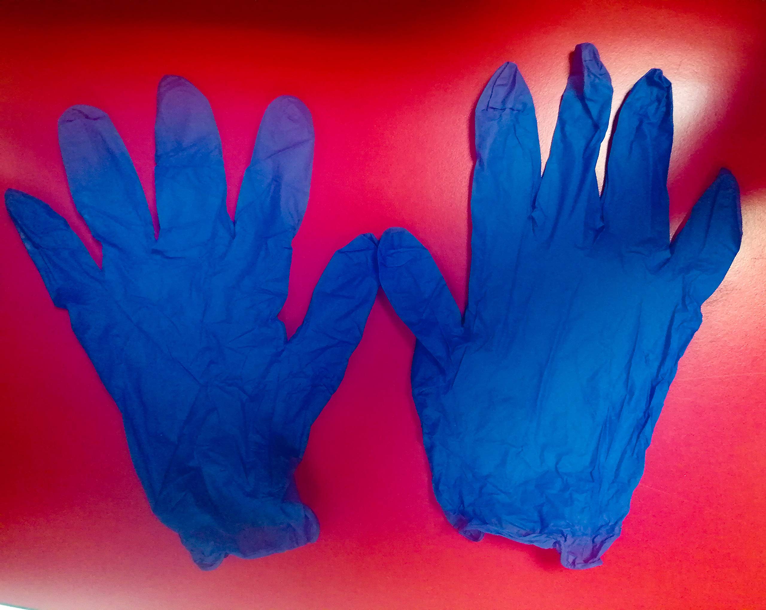 Guanti In Nitrile Monouso Blu Per Alimenti, Pulizia E Bellezza - 100 Pezzi Taglia L - Resistenti E Riutilizzabili