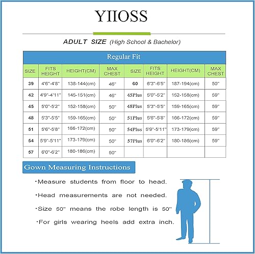 Miniatura 6 de YII0SS Unisex Matte Robes for Graduation Gown,Choir Robe for Church,Pulpit Robe and Pastor