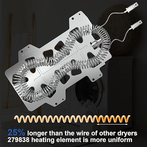 Miniatura 8 de 2025 Actualización DC97-14486A Elemento calefactor de secadora para Samsung dve50r5400v/a3 elemento calefactor dve50r5200w/a3 dv45h7000ew/a2