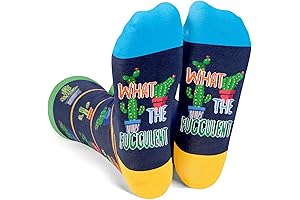 Succulent Gits Funny Cactus Succulent Socks