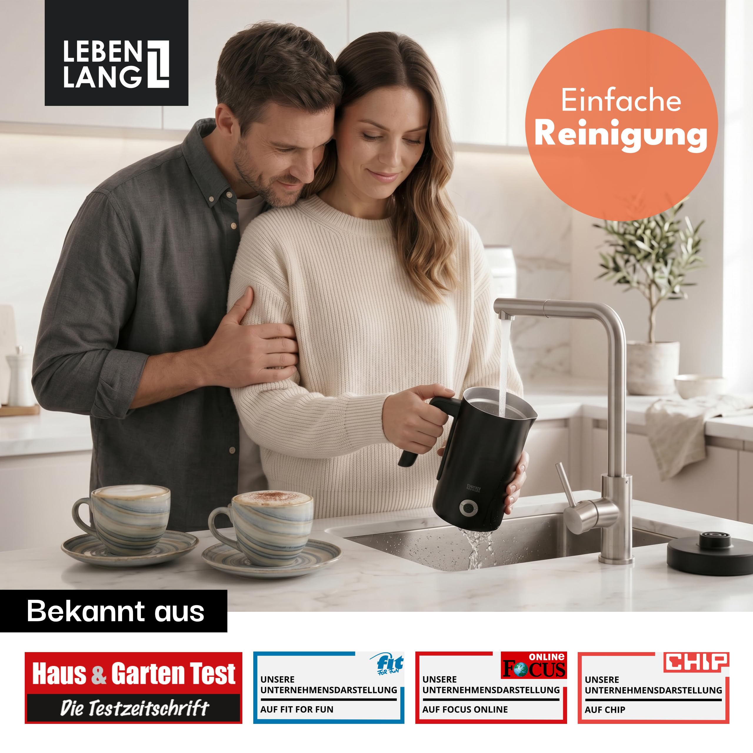 LEBENLANG Espumador de leche LBL1022S