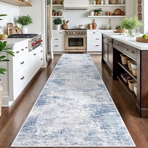 Miniatura 219 de IOHOUZE Alfombra pequeña abstracta de 2 x 3 pies, alfombra de entrada lavable para entrada interior, alfombras con respaldo de goma, alfombra gris