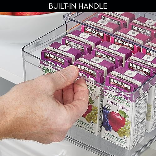 Miniatura 7 de iDesign Gabinete de plástico reciclado y despensa con cajón, 10.43 x 8.8 x 5.75 pulgadas, contenedor transparente