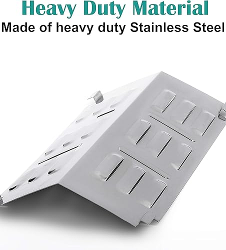 Miniatura 3 de Barra aromatizante de acero inoxidable para Weber 1141001 Go-Anywhere Gas Grill, repuesto para Weber 9201