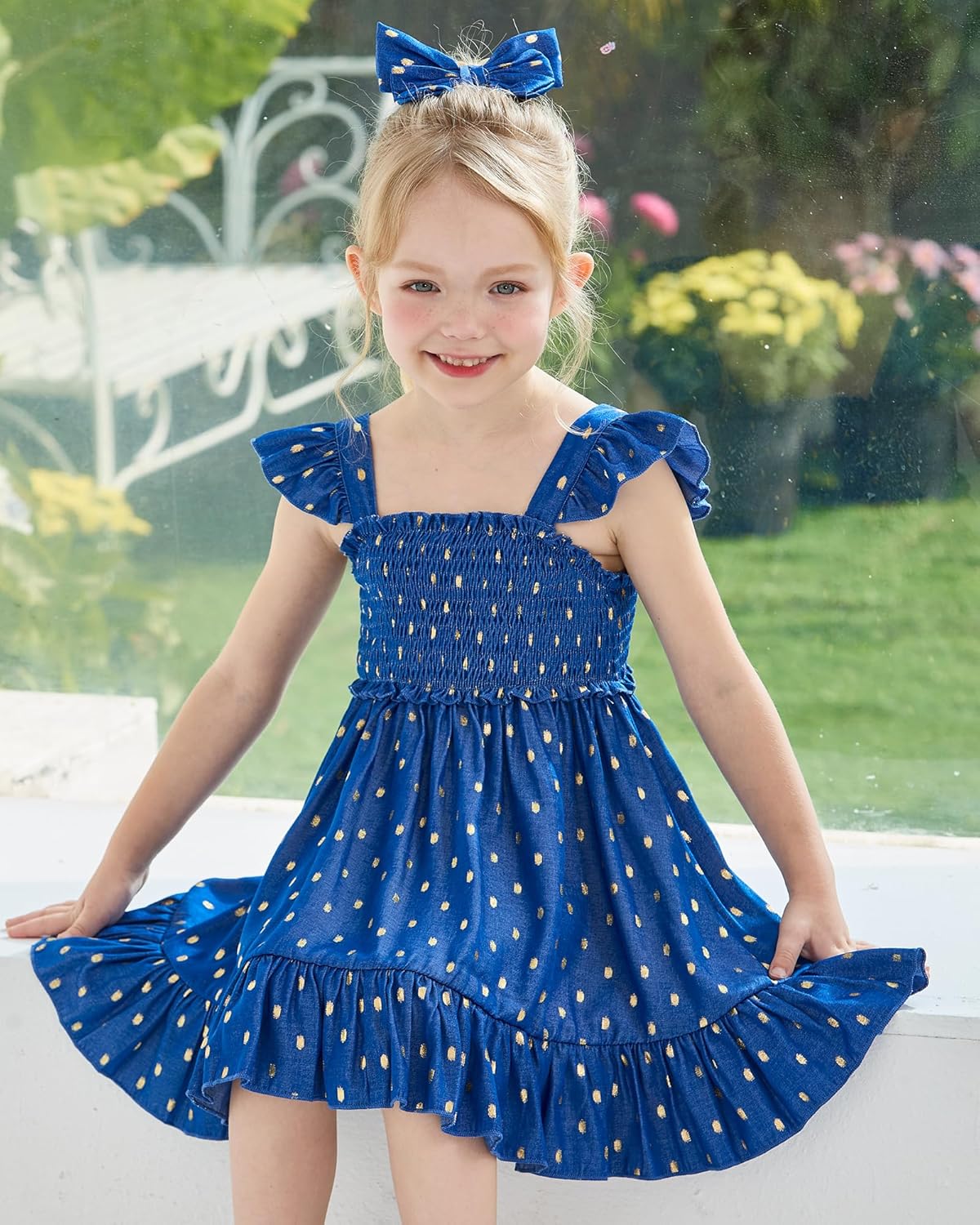 Toddler Dress Girls Summer Outfits Kids Princess Ruffle Sleeveless Floral Boho Dresses Casual Beach Sundress - Image 3