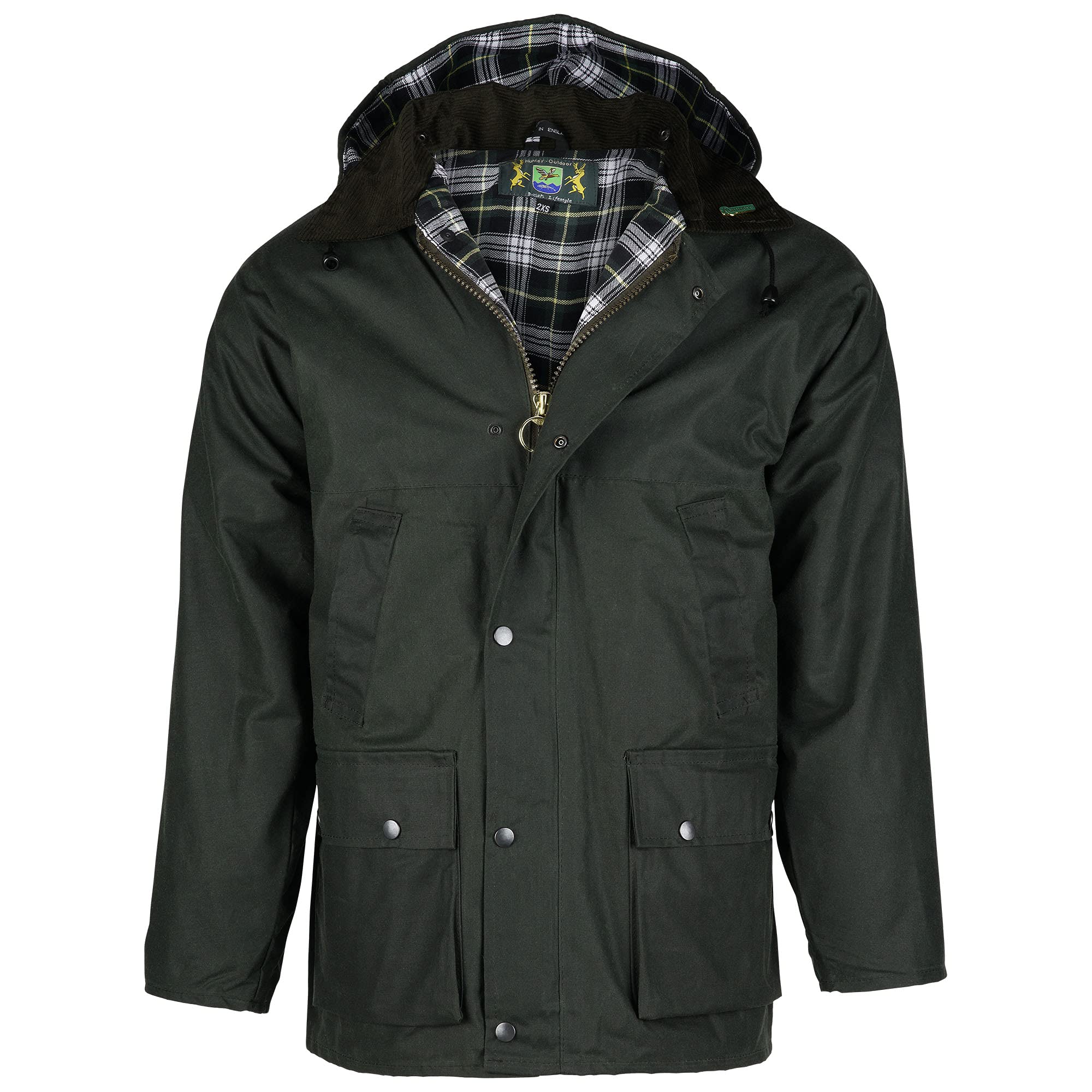 Chaqueta de cera inglesa Country, la original | Chaqueta resistente a la lluvia y cortavientos | Incluye capucha, distintos colores