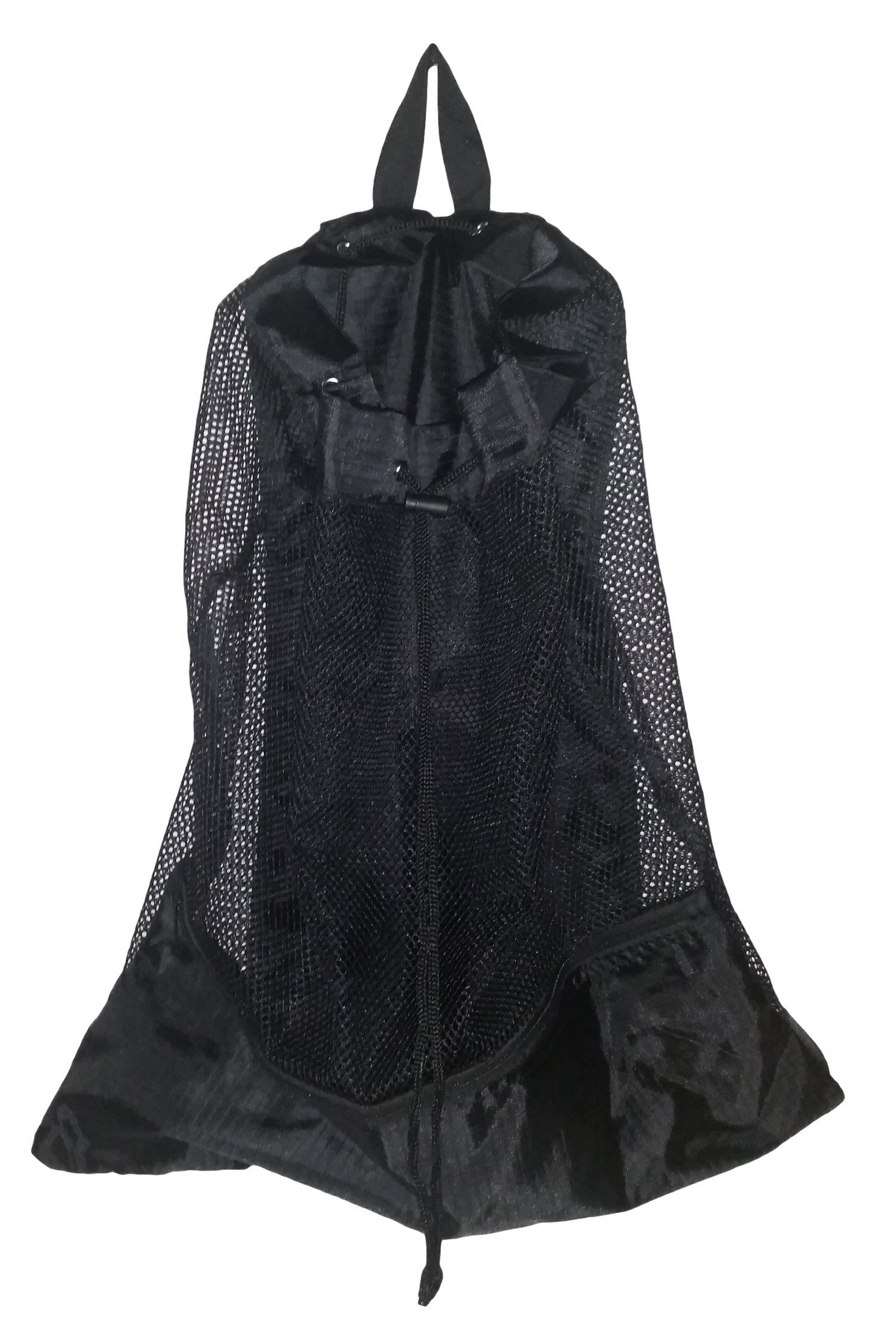 Mochila XL de Malla con cordón y Bolsillo Exterior con Cierre