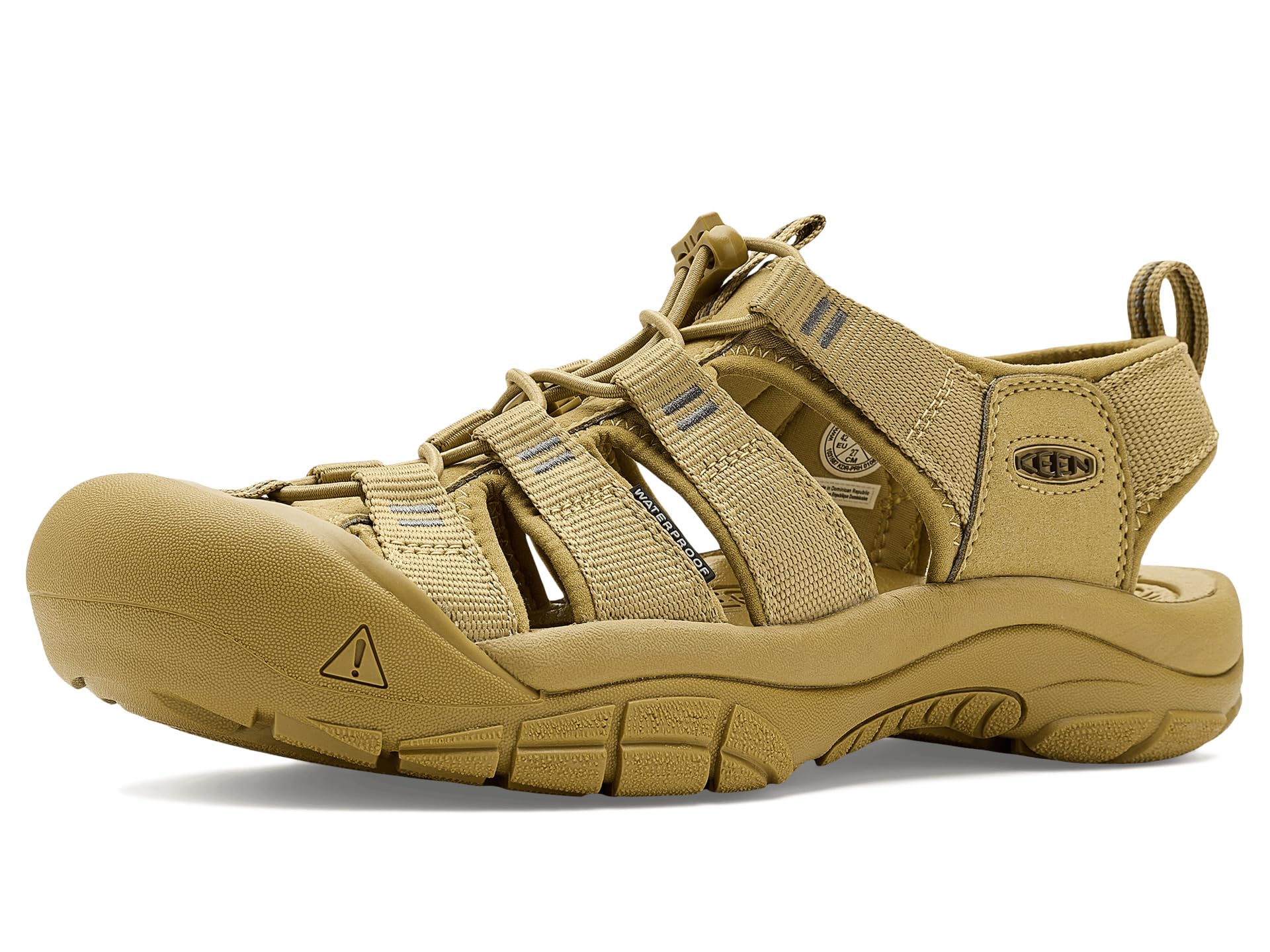 KEEN Men's Newport H2 Closed Toe Water Sandals, Monochrome/Khaki, 8.5