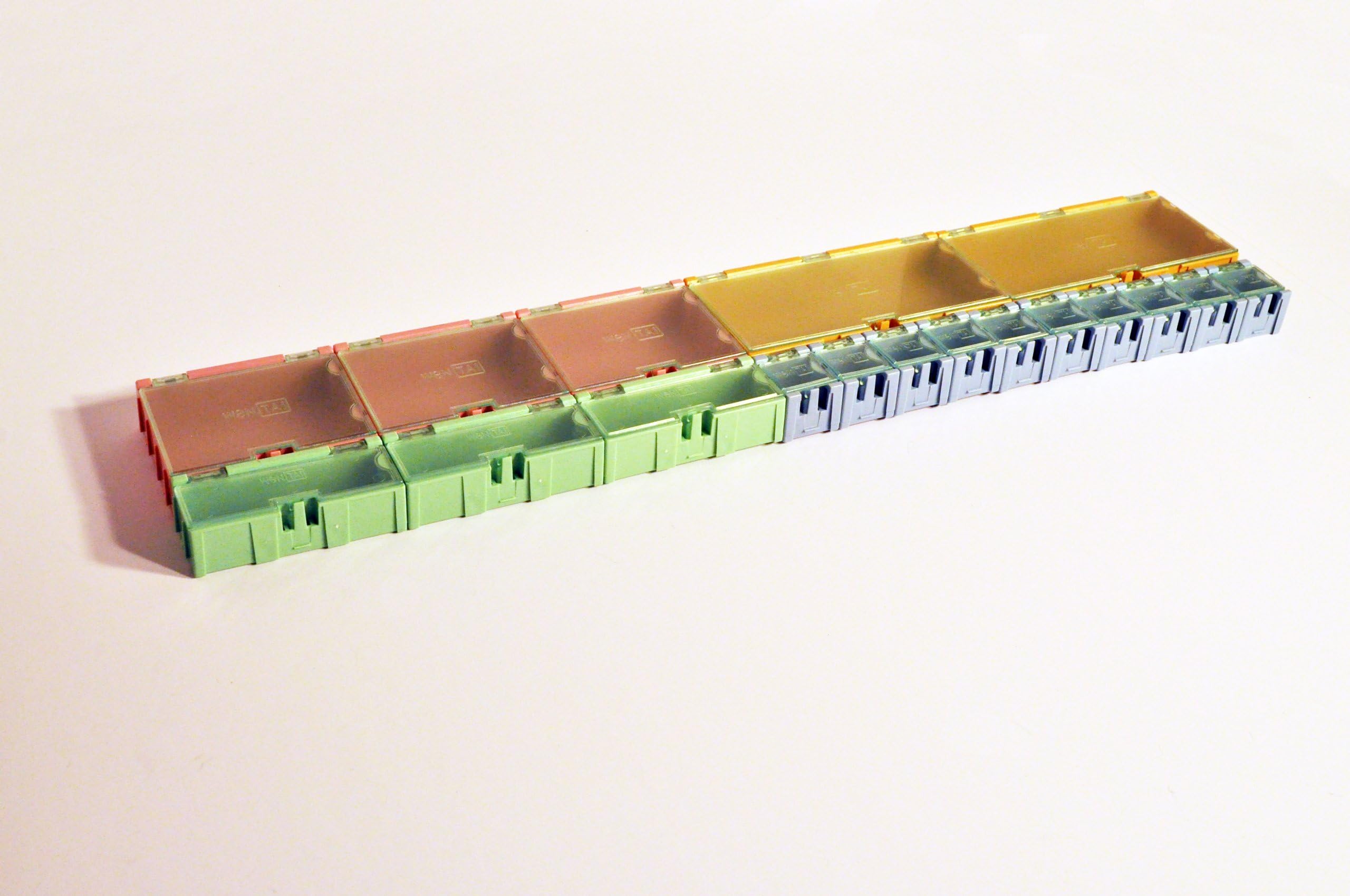 Component SMD Storage Boxes (18 boxes, 2 XL, 3 large, 3 med, 10 small)