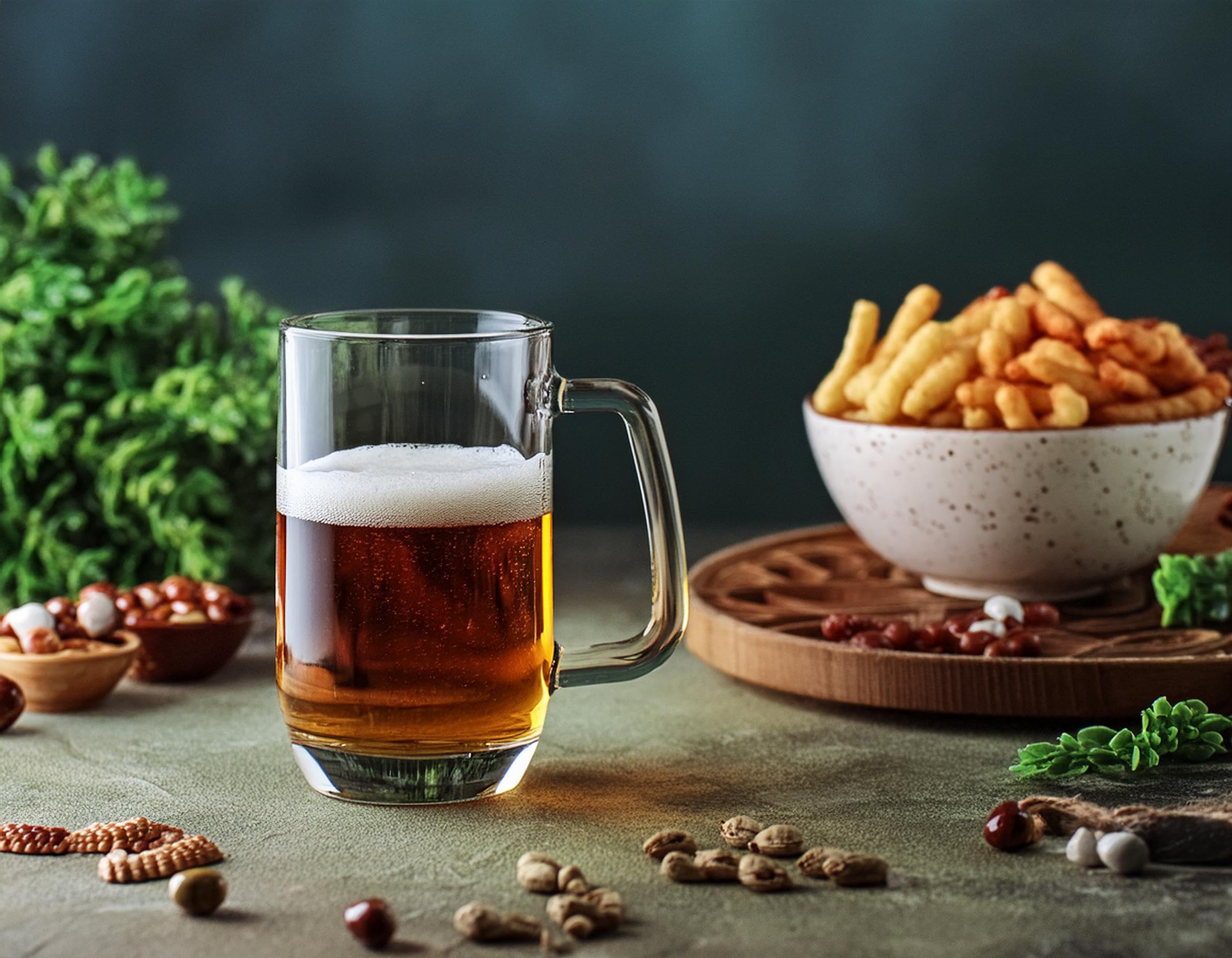 Glasmark Krosno Gläser-Set Für Bier 0,5 Liter Biergläser Bierseidel Bierkrug Gläser Für Craft Beer Bierglas Trinkglas Glas Spülmaschinenfest 6 x 500ML