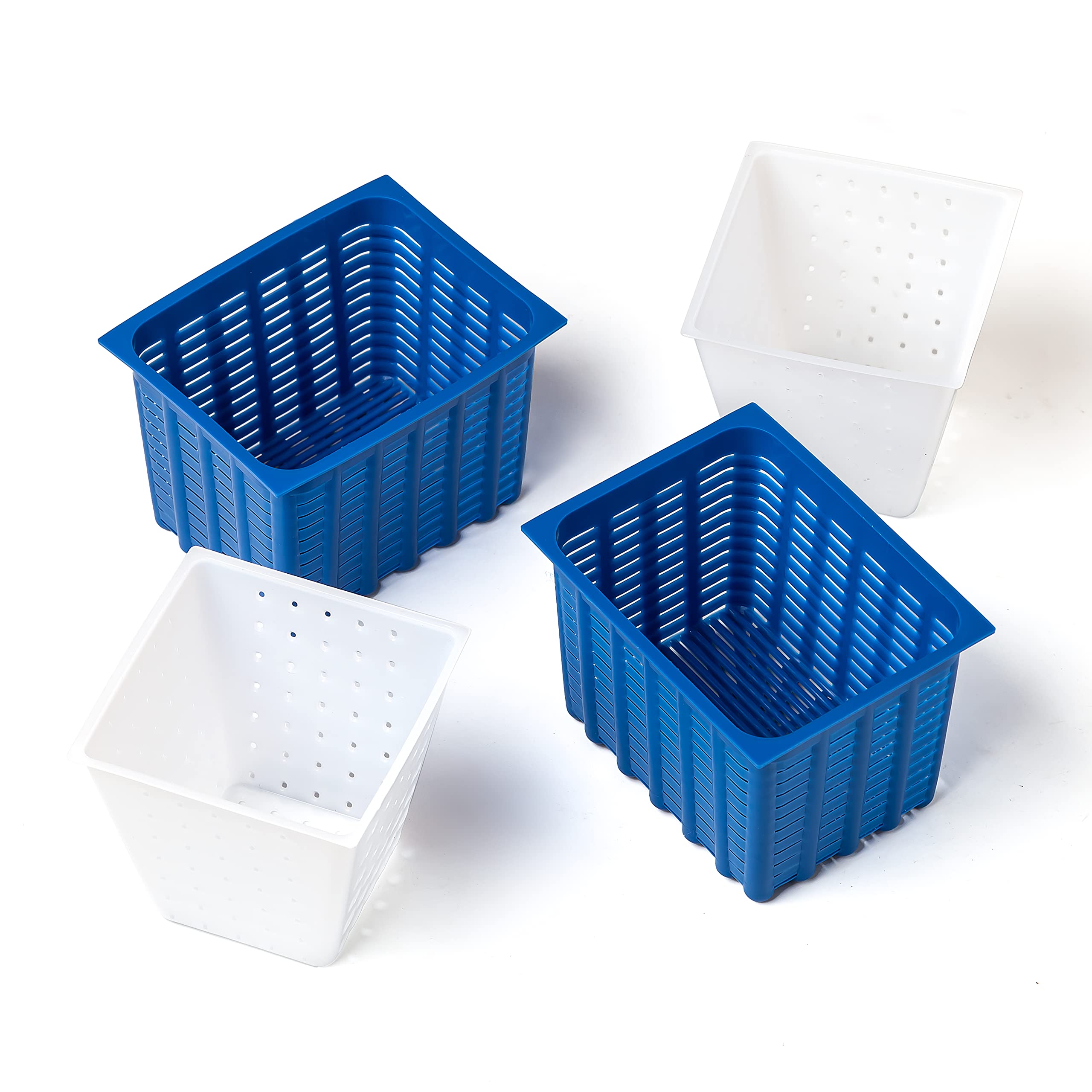 Cheese making Cheese Molds Set Cheese making rennet Cheese molds Soft cheese Cheese making Rennet cheesemaking Rennet Cheese making Ricotta | 0.88 lbs Valance+Brick White+Blue Original HOZPROM Blue