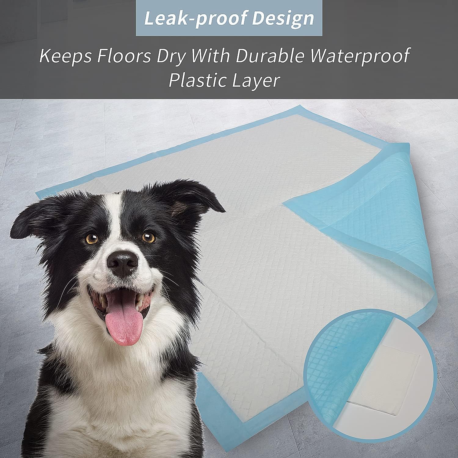 MantraRaj Puppy Pads Pack Of 50 Super Absorbent Puppy Training Pads Anti Slip Dog Toilet Training Pads No Leaking Quick Dry Dog Pads - Image 4
