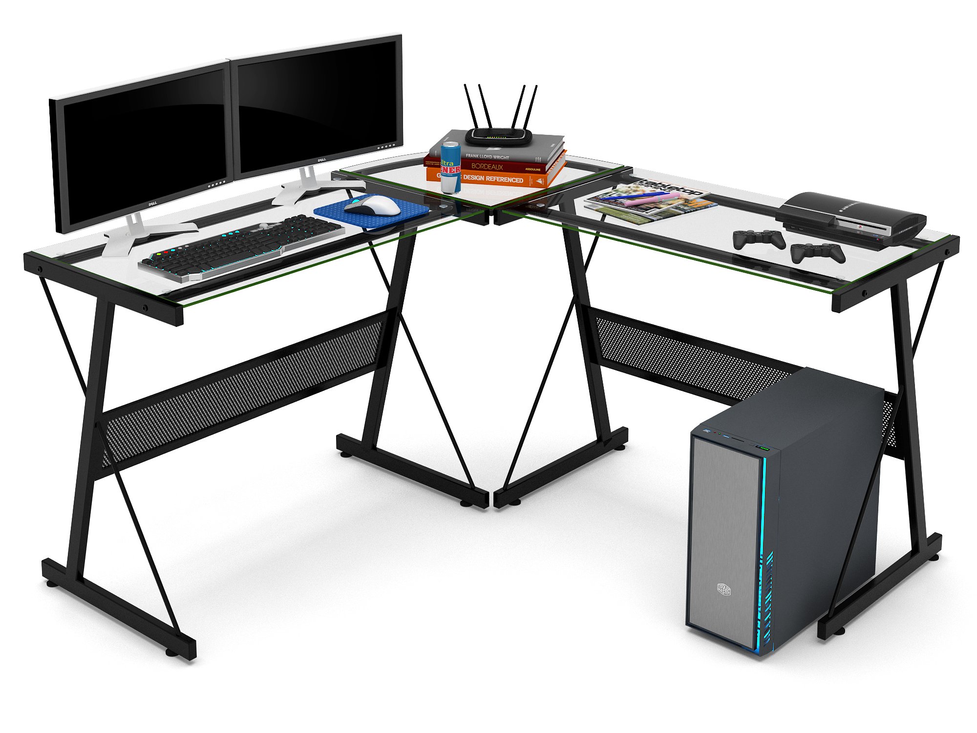 Amazon.com: Z-Line Designs Solano L Desk, Black : Home & Kitchen
