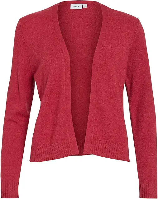 Damen Viril Short Cardigan: Kurze Strickjacke mit Kragen