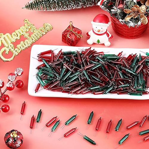 Miniatura 14 de Minibombillas incandescentes de repuesto de Navidad, luces de vidrio de 2,5 V con base verde, 0,17 amperios, 0,425 W (transparentes, 50)