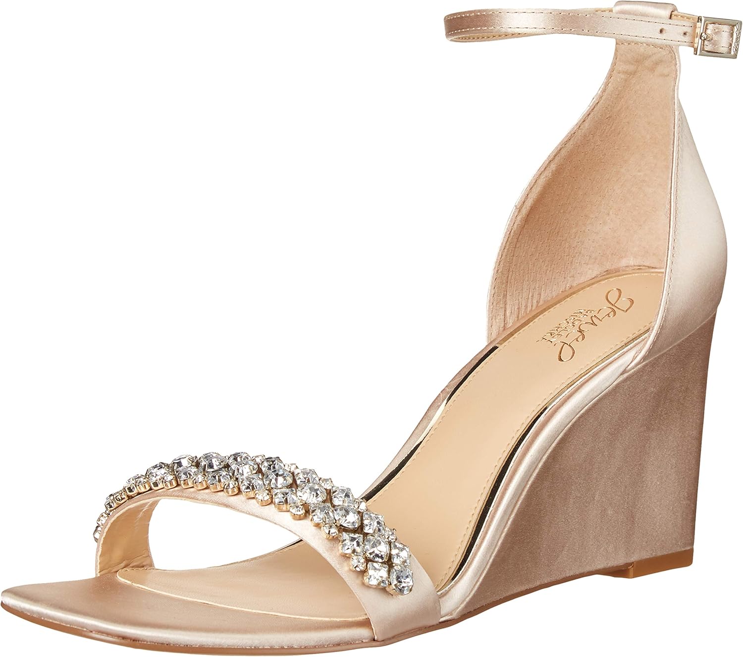 Jewel Badgley Mischka Peggy Crystal Embellished Wedge