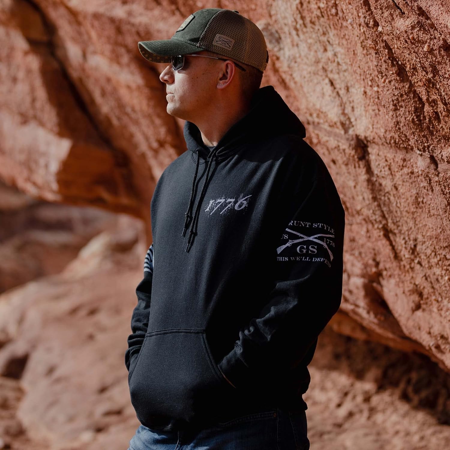 Grunt Style 1776 Flag Hoodie - Image 5