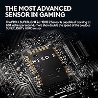 Vista 5 de Logitech G PRO X Superlight 2c Ratón inalámbrico para juegos, ratón compacto de grado profesional de 51 g con 5 botones programables, carga USB-C