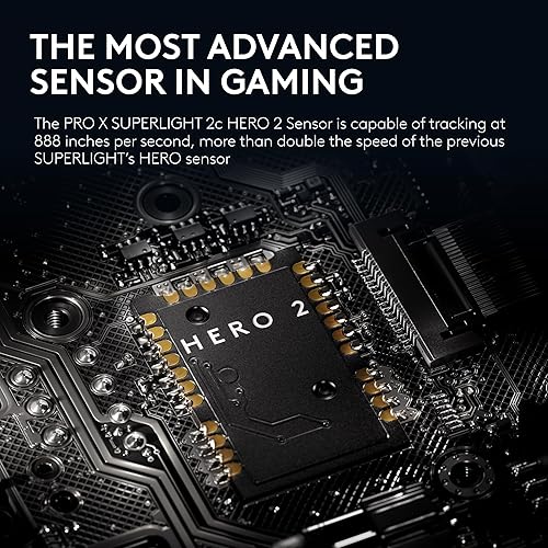 Miniatura 5 de Logitech G PRO X Superlight 2c Mouse inalámbrico para juegos, 1.80 oz de grado profesional compacto con 5 botones programables, carga USB-C, sensor