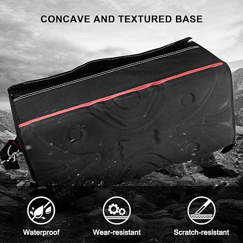 Miniatura 5 de HAUTMEC HT0296 - Bolsa de herramientas resistente de 20 pulgadas con cubierta transparente impermeable, bolsa de herramientas grande con mango