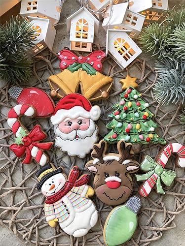 Miniatura 8 de LILIAO Cortador de galletas con cara de Papá Noel de Navidad - 3.4 x 4.3 pulgadas - Acero inoxidable