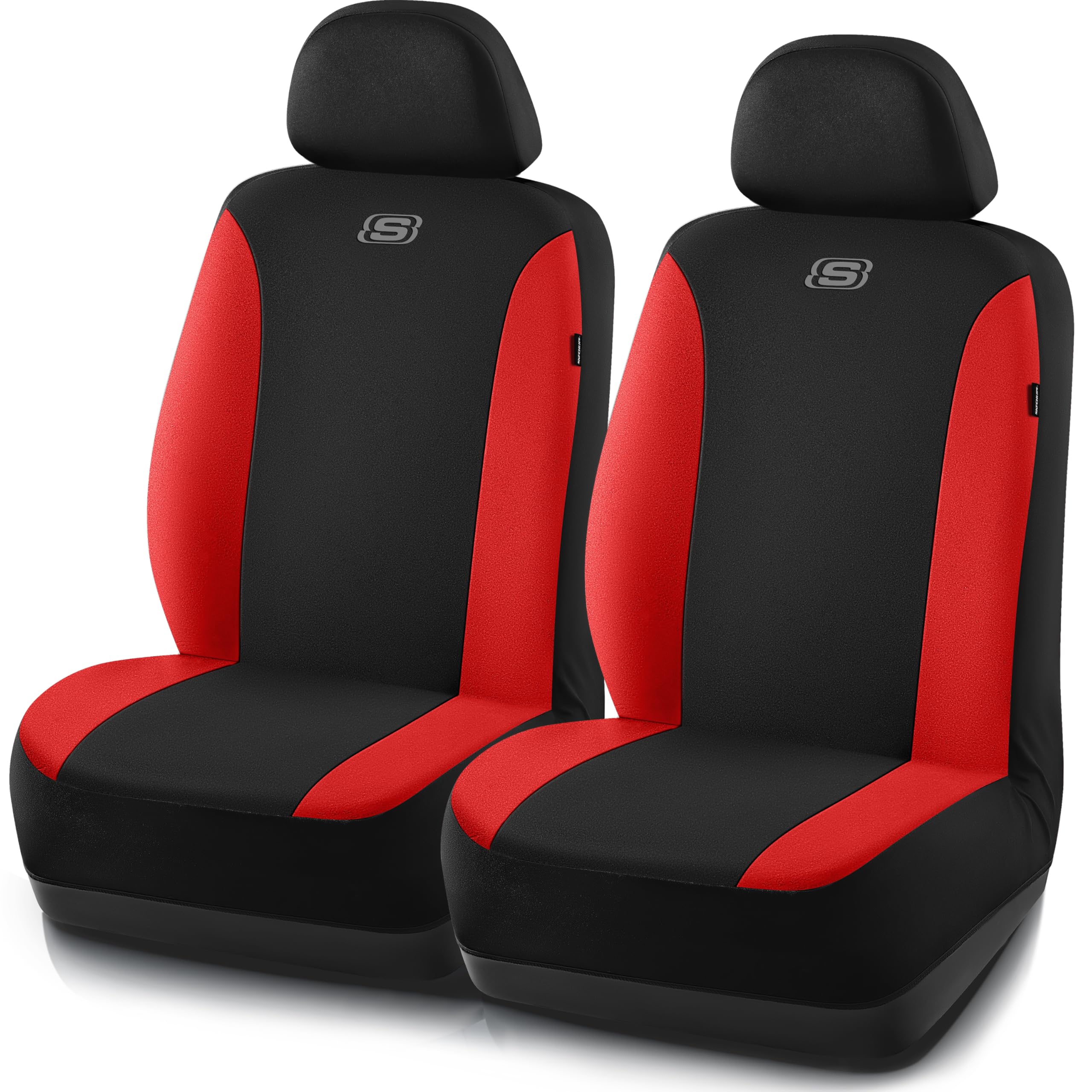 Skechers Seat Covers, Premium Breathable Polyester Seat Covers, Car Seat Covers Front Seats Airbag Compatible, Automotive Comfort for Most Cars, Vans,