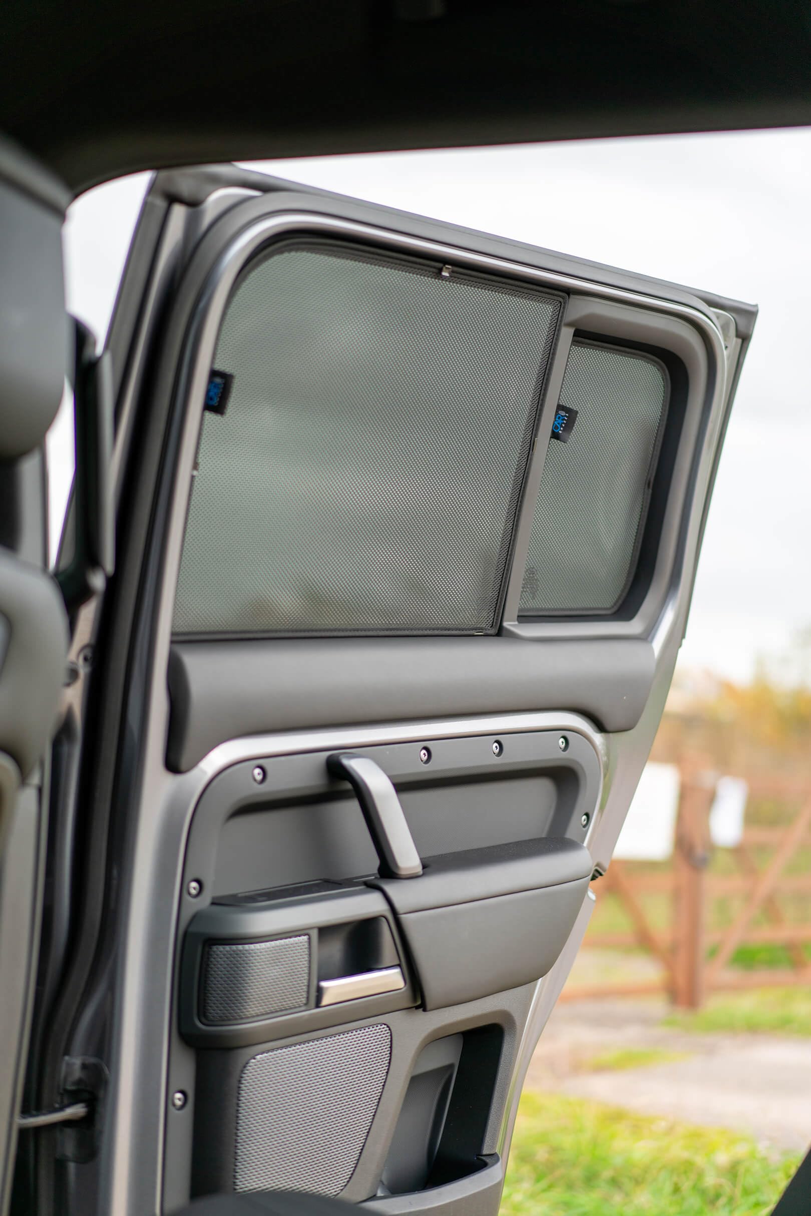 CAR SHADES Set Compatibile con Land Rover Defender D110 5-Porte 2020- (12-Parti) Tendine Parasole su Misura