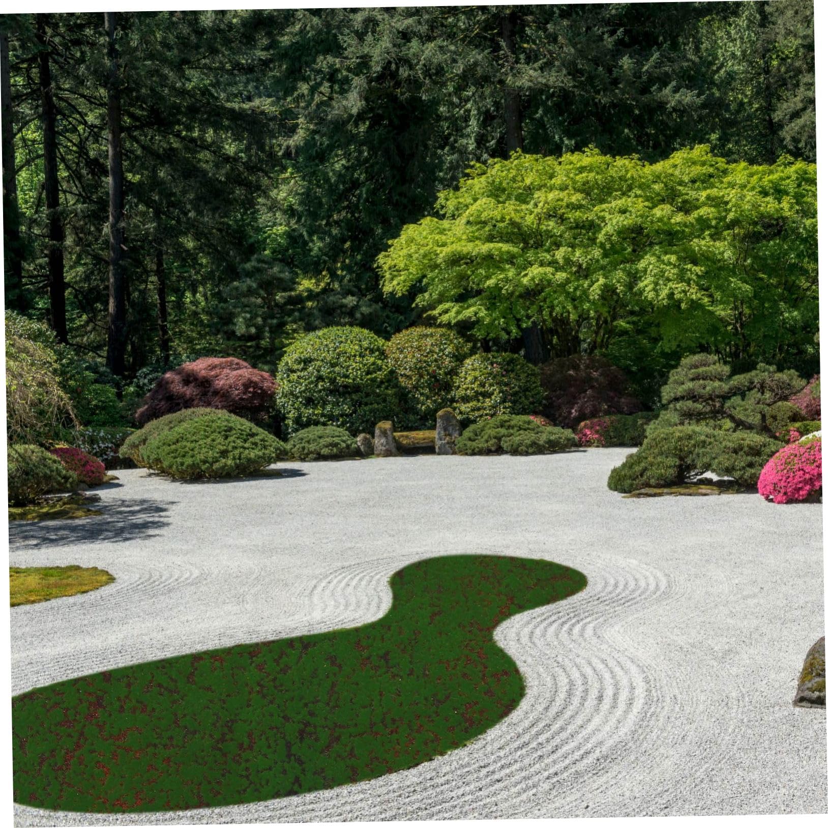Alfombra de Musgo Artificial Simulada, Mini Césped Verde Decorativo