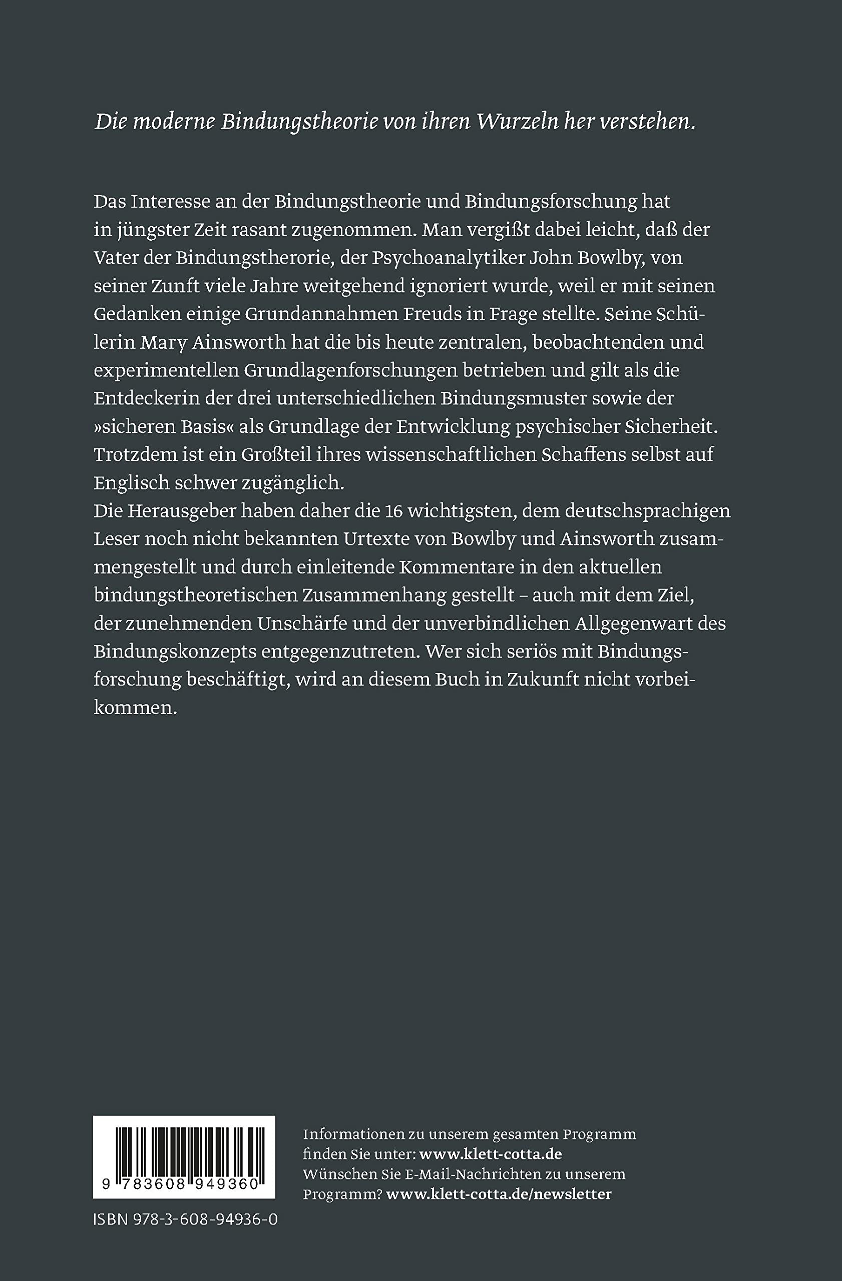 Bindung und menschliche Entwicklung: John Bowlby, Mary Ainsworth und die Grundlagen der Bindungstheorie