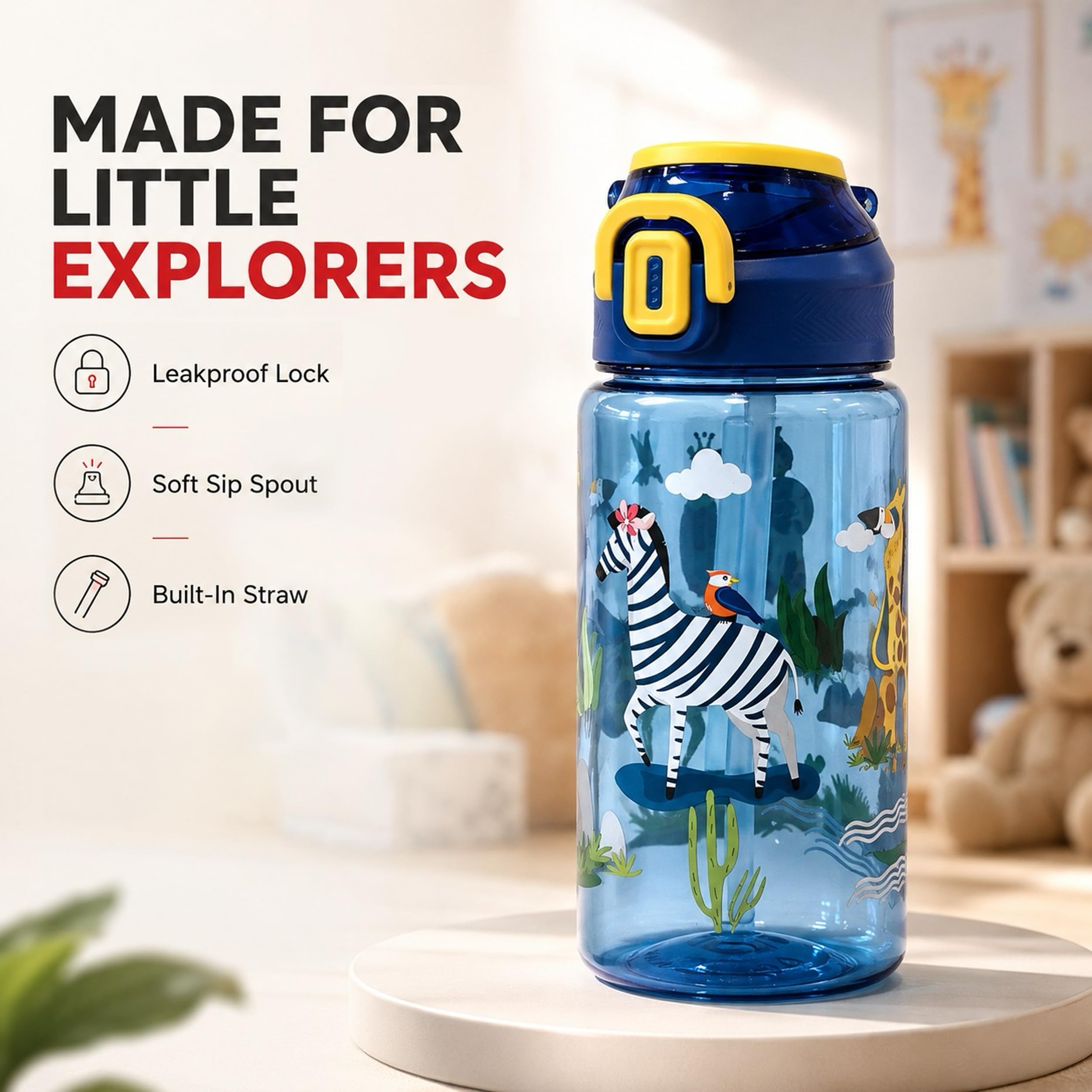 SLOVIC Kids Water Bottle - Jungle Design -2