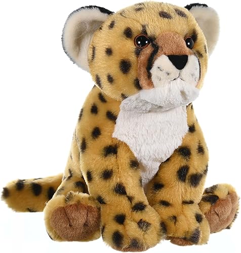 Wild Republic Peluche de cachorro de guepardo, animal de peluche, regalos para niños, Cuddlekins de 12 pulgadas
