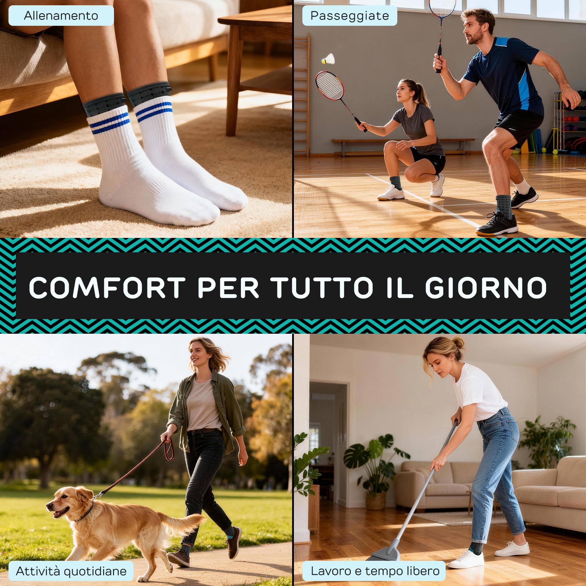 isereo Cavigliera Copressione, Supporto per Caviglia Elastica, Tutore