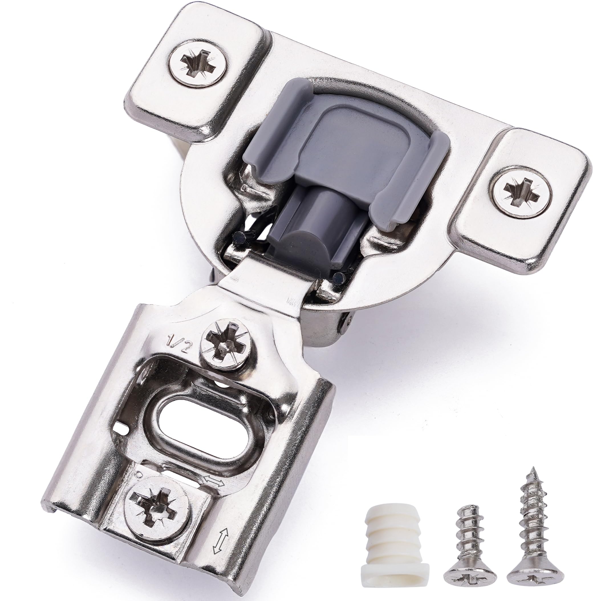 Buy DecoBasics 50 Pack 1/2 inch Overlay Soft Close Hinges for