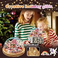 Vista 5 de Haz tu propia luz nocturna, kits de bricolaje de unicornio para niñas, luz nocturna mágica creativa, edición de actualización USB, juguetes