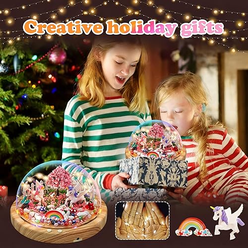 Miniatura 5 de Haz tu propia luz nocturna, kits de bricolaje de unicornio para niñas, luz nocturna mágica creativa, edición de actualización USB, juguetes