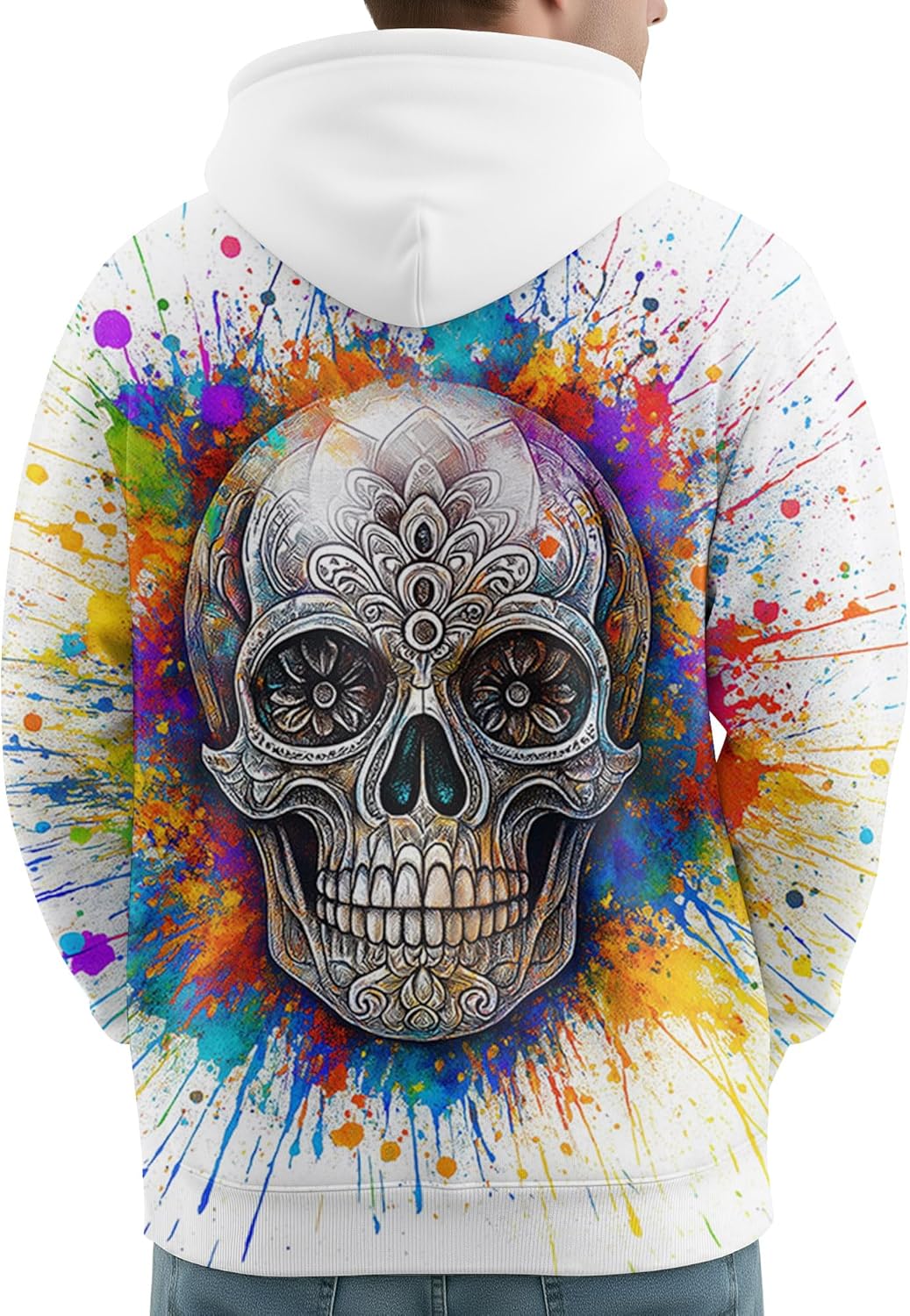 PAGYMO Graphic Hoodies for Men Funny 3D Printed Cool Design Novelty Fashion Pullover Hooded Sweatshirt - Image 2