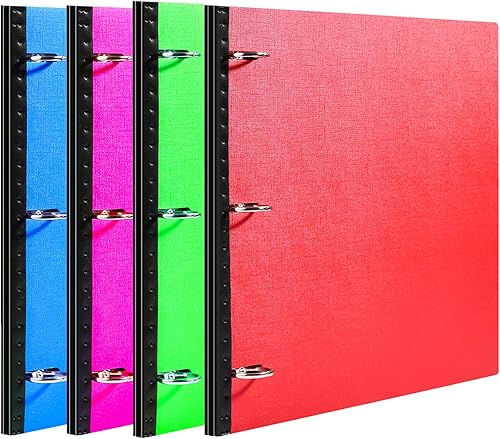 Miniatura 9 de WOT I Telescoping - Carpeta flexible de 3 anillas, carpeta flexible con lomo expandible, carpeta delgada plana para uso escolar, oficina, hogar,